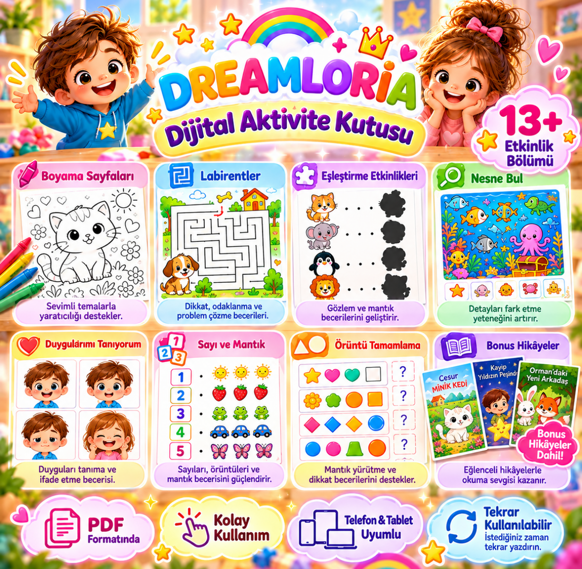 Dreamloria Dijital Aktivite Kutusu